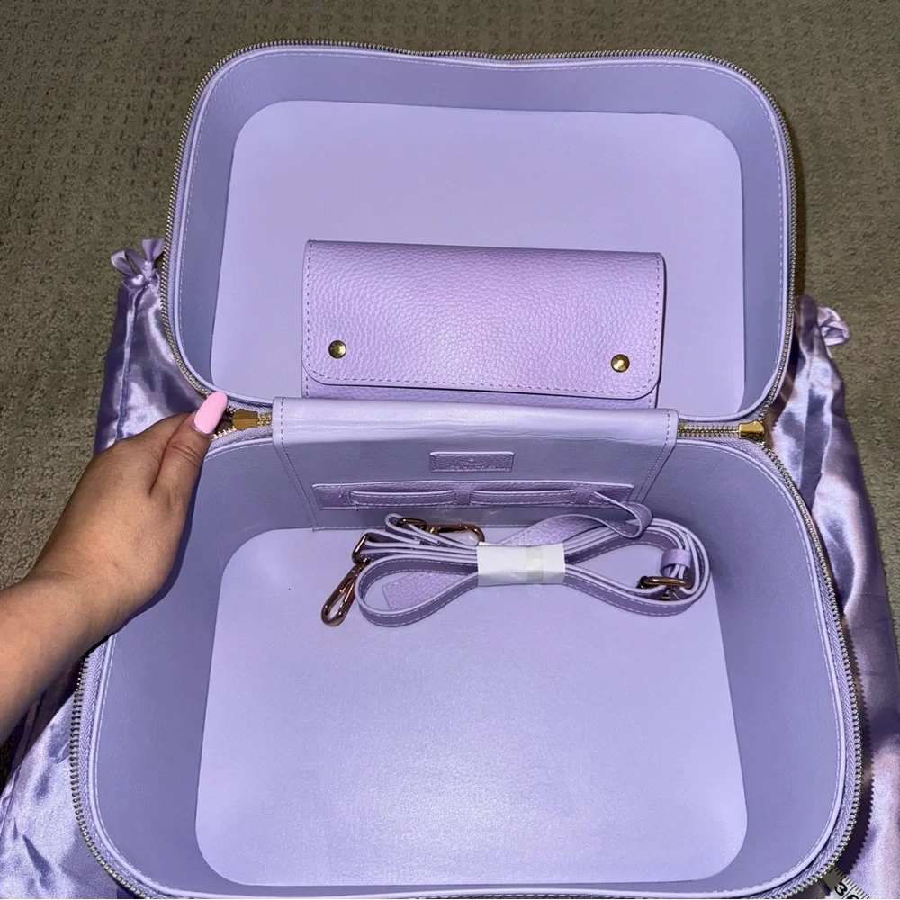 NEW Truly Amalfi Luxury Travel Trunk Purple/Gold